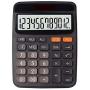 Calculator,ONXE DC116 Standard Function Desktop Calculator with Dual Power Supply and 12-bit Large Display (Black)