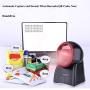 HENCODES BQ-204 Omnidirectional Barcode Scanner,1D/2D QR Code Reader,USB Cable Just Plug n Scan for POS System