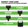 WAHL Groomsman Corded or Cordless Beard Trimmer for Men - Rechargeable Grooming Kit for Facial Hair - Hair Clipper, Shaver & Groomer - Model 9918-6171, Silver