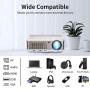 WiFi Projector, Wireless Bluetooth Projector 3900 Lumen HD 1080P LED Projector for Home Theater Outdoor Movies, Smart Android Projector Compatible with iPhone, Laptop, HDMI, USB, PS4 for Video Games
