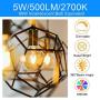Energetic Lighting Dimmable LED Edison Light Bulb, G25 Globe Shape, Clear Glass, 60W Equivalent, 2700K Soft White, G80 Christmas Light, E26 Standard Base, UL Listed, 6-Pack