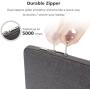 NIDOO 10 Inch Laptop Sleeve Case Water Resistant Portable Bag for 9.7'' 10.5'' iPad Pro / 10.2'' iPad / 10.5'' iPad Air / 11'' iPad Pro 2020/10'' Microsoft Surface Go / 10.8'' Lenovo Yoga Book C930, Grey