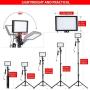 PHOPIK Dimmable Led Video Light, 5600K USB 88 Led Lighting Kit, Color Led Studio Light with Adjustable Tripod, for Desktop/Low Angle Shooting, YouTube Video, Laptop Video Conferencing -2 Packs