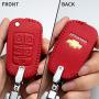 Genuine Leather Car Key Cover Suit for Chevrolet Camaro Cruze Volt Spark Equinox Malibu Sonic Flip Remote Shell Coverkey fob cover key holder 5 button