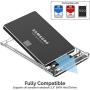 SABRENT 2.5-Inch SATA to USB 3.0 Tool-Free Clear External Hard Drive Enclosure [Optimized for SSD, Supports UASP SATA III] (EC-OCUB)