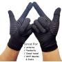 Compression Arthritis Gloves Full Finger Copper Infused Arthritis Gloves for Women Men Touch Screen Compression Gloves for Computer Typing and Support for Hands（1 pair）