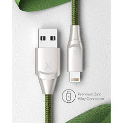 iPhone Charger Xcentz 3ft 2 Pack, MFi Certified Lightning Cable, High-Speed iPhone Charger Cable Durable Braided Charging Cord for iPhone X/XS/XR/XS Max/8/7/7 Plus/6/5s, iPad Mini/Air, Green