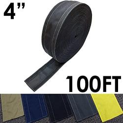 Electriduct 4'' SafCord Carpet Cord Cover Strip Secure and Hide Floor Cables and Wires - 100 Feet - Black | Works only on Commercial Carpet, Barber and Loop Style Rugs
