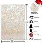 Funnytree 5X7ft Ivory Gold Bokeh Photography Backdrop Golden Spots Shinning Sparkle (Not Glitter) Sand Scale Halo Still Life Golden Background Newborn Baby Portrait Photo Studio Photobooth Props