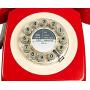 Wild Wood 746 Phone, Retro Design, Red