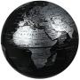 Magnetic Levitating Globe with LED Light, 3 C Shape Base Floating Globes, Rotating World Map, Cool Tech Gift for Men Father Boys, Birthday Gifts for Kids, Desk Gadget Decor in Home (Sliver)
