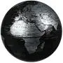 Magnetic Levitating Globe with LED Light, 3 C Shape Base Floating Globes, Rotating World Map, Cool Tech Gift for Men Father Boys, Birthday Gifts for Kids, Desk Gadget Decor in Home (Sliver)