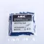AIRIC Blue Butt Connectors Crimp 100pcs 16-14AWG Butt Connector Fully Insulated PVC Butt Splice Wire Connectors, 16-14 Gauge