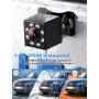 Vehicle Backup Cameras Kits with Monitor Front Rearview Reversing Camera for Small Cars Asistance When Parking + 4.3'' 720P Monitor w/ Guidelines, Xroose Wired-FR5