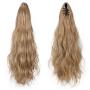 SEIKEA Ponytail Extension Claw Clip 16'' 24'' Long Wavy Curly Hair Extension Jaw Clip Ponytail Hairpiece Synthetic Pony Tail (16 Inch, 27/613)