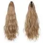 SEIKEA Ponytail Extension Claw Clip 16'' 24'' Long Wavy Curly Hair Extension Jaw Clip Ponytail Hairpiece Synthetic Pony Tail (16 Inch, 27/613)