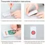 Smart Caregive Pager Home Safety Patient Calling Button Alert Alarm System Wireless Alarm Emergency Call Button Elderly Monitor Caregiver Personal Pager for Elderly Kids (2 for 1)