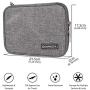 GANAMODA Electronics Travel Organizer, Gadgets for Men Small Bag tech Accessories Travel case Cord Organizer for USB Cable Phone Mini Tablet