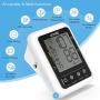 HOMIEE Blood Pressure Monitor with AC Adapter, 9-17'' Large Arm Cuff Blood Pressure Machine with AFIB Detection, 4'' Large LCD Display Digital BP Meter, 2 Users 240 Memories, 4 AA Batteries Included