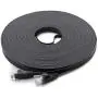 Cat 6 Ethernet Cable 100 ft (at a Cat5e Price but Higher Bandwidth) Flat Internet Network Cable - Cat6 Ethernet Patch Cable Short - Black Computer LAN Cable + Free Cable Clips and Straps