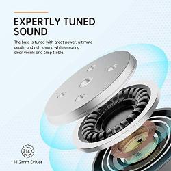 TRANYA M10 Bluetooth 5.0 Wireless Earbuds with Wireless Charging Case TWS Stereo Headphones in Ear 14.2mm Driver Quad-Mic System aptX Headset Premium Sound with Deep Bass