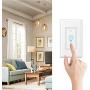 WiFi Light Switch Smart Light Switch Alexa Compatible with Google Home, Smart Wall Switch with Remote Control, Schedule Timer, Neutral Wire is Needed, KULED Touch Light Switches 2Pack