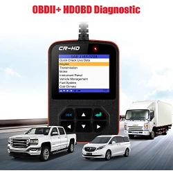 LAUNCH CReader HD Plus Heavy Duty Truck Obd2 Diagnostic Reader OBDII Scan Tool CRHD Truck Code Scanner With OBD-II Communication Modes 1-10 and J1587, J1708 and J1939 protocols