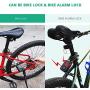 Wsdcam Bike Lock Alarm with Remote Universal Security Alarm Lock System Anti-Theft Vibration Alarm for Bicycle Motorcycle Door Gate Lock 110dB,31.49 inch Cable Length, IP55 waterproof Alarm Cable Lock