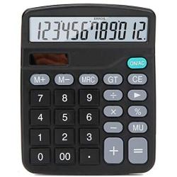 Electronic Calculator Dual-Power Solar and AA Batteries