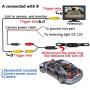 Vehicle License Plate Backup Camera - Car Rear View Camera,GOODBONG Automotive Backing Camera 120° View Angle Waterproof 9 LED Night Vision Reversing Camera for Trucks/SUV/RV/Pickup/Vans