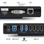 WAVLINK USB 3.0 and USB C Universal Laptop Docking Station Dual Monitor with HDMI & DVI/VGA with Gigabit Ethernet, 6 USB Ports, Audio for Laptop, Ultrabook and PCs, More Efficient Home Office