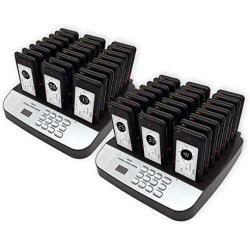 NOLAS Corum 48 Social Distancing Buzzer Restaurant Call Coaster Pagers/Guest Waiting Pager/Wireless Paging System with Charging Dock and Transmitter (Also Available in 16/32 Units) (48)