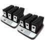 NOLAS Corum 48 Social Distancing Buzzer Restaurant Call Coaster Pagers/Guest Waiting Pager/Wireless Paging System with Charging Dock and Transmitter (Also Available in 16/32 Units) (48)
