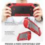 Mumba Dockable Case for Nintendo Switch, [Blade Series] TPU Grip Protective Cover Case Compatible with Nintendo Switch Console and Joy-Con Controller (Red)