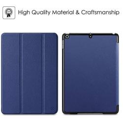 Fintie Case for New iPad 8th Gen (2020) / 7th Generation (2019) 10.2 Inch - Lightweight Slim Shell Standing Hard Back Cover with Auto Wake/Sleep Feature, Navy