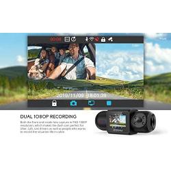 Uber Dual 1080P FHD Built-in GPS Wi-Fi Dash Cam, Front and Inside Car Camera Recorder with Infrared Night Vision, Sony Sensor, Supercapacitor, 4 IR LEDs，G-Sensor, Parking Mode, Loop Recording (D30)