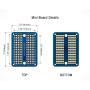 ElectroCookie Solderable Breadboard PCB Board for Electronics Projects Compatible for DIY Arduino Soldering Projects, Gold-Plated (5 Pack + 1 Mini Board, Blue)