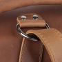 Polare Mens Full Grain Leather 16 Briefcase Shoulder Messenger Bag Fit 15.6 Laptop