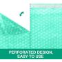 Fuxury Green Anti-Static Bubble Pouches 7.5x7.5 Inch,2 Rolls 50 Packs Total Anti-Static Bubble Cushioning Wrap Pouch Bag Roll Bubble Bags Pouches
