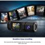 Dual Dash Cam,1080P Front and 720P Inside Cabin Car Dash Camera 1.5 LCD Display Dashboard Cam with 4 IR LEDs, Motion Detection,Parking Mode,Loop Recording,Accfly Compatible with Car Cam Uber Taxi
