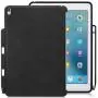 KHOMO - iPad Pro 10.5 Inch & iPad Air 3 2019 Black PU Leather Case With Pen Holder - Companion Cover - Perfect match for Apple Smart keyboard and Cover