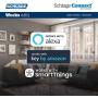 Schlage Connect Smart Deadbolt with Camelot trim in Satin Nickel, Zigbee Certified - BE468GBAK CAM 619
