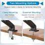 HUANUO Dual Monitor Stand - Fully Adjustable Monitor Desk Mount Gas Spring LCD Monitor Arm VESA Mount for 13'' to 27'' Flat Curved Computer Screens - Each Arm Hold Up to 17.6lbs