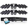 DEFEWAY 16 Channel Security Camera System,1080P Lite 16CH Surveillance DVR Recorder System, 16 x 720P Weatherproof Indoor Outdoor Cameras with Night Vision, Pre-Installed 2TB Hard Drive,Remote Access