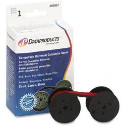 Dataproducts R3027 Red/Black Ribbon for Universal Calculator Spool C-Wind, 4-pack