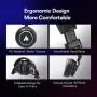 50MM Drivers Over Ear Headphones MAONO AU-MH601S Studio Stereo Monitor Closed Back Headphones for Music, DJ, Podcast (Sliver)