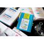 Post-it Super Sticky Notes, 4x6 in, 3 Pads, 2x the Sticking Power, White with Blue Grid Lines, Recyclable (660-SSGRID)