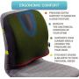 Back Support for Office Chair - Memory Foam Lumbar Pillow - Perfect Cushion for Car, Computer and Desk Seat