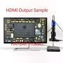 HAYEAR 16MP HDMI 1920x1080P Resolution Digital HD Microscope Camera 5X- 300X Magnification Optical Lens Bracket with Illumination Portable