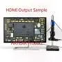 HAYEAR 16MP HDMI 1920x1080P Resolution Digital HD Microscope Camera 5X- 300X Magnification Optical Lens Bracket with Illumination Portable